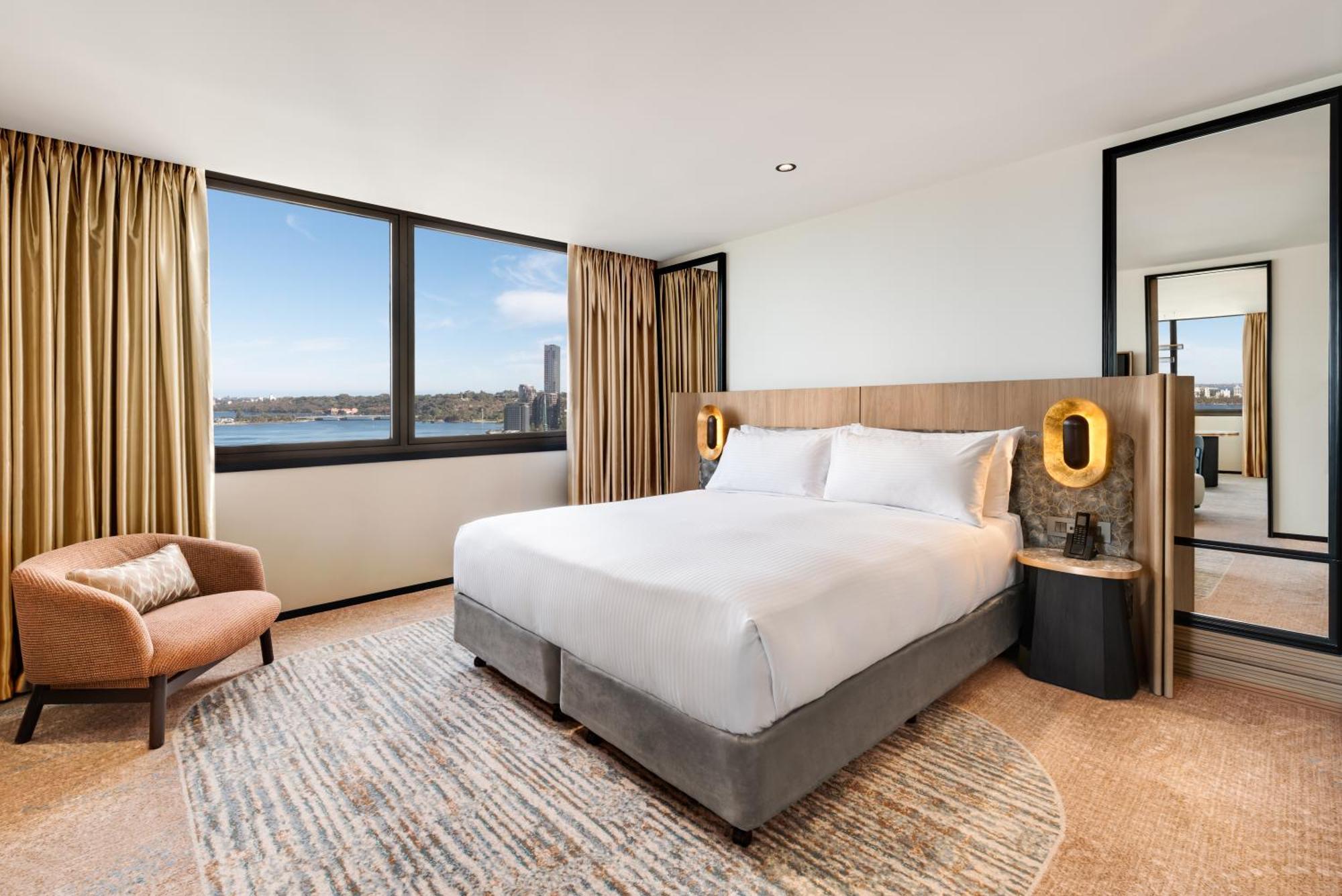 Hotel Pan Pacific Perth Extérieur photo A bedroom at the hotel